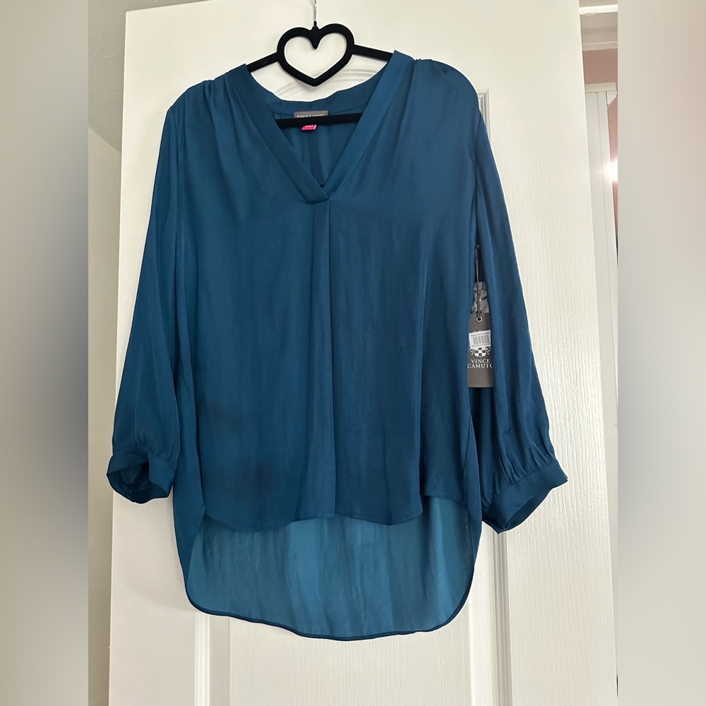 Vince Camuto teal top-size small-NWT